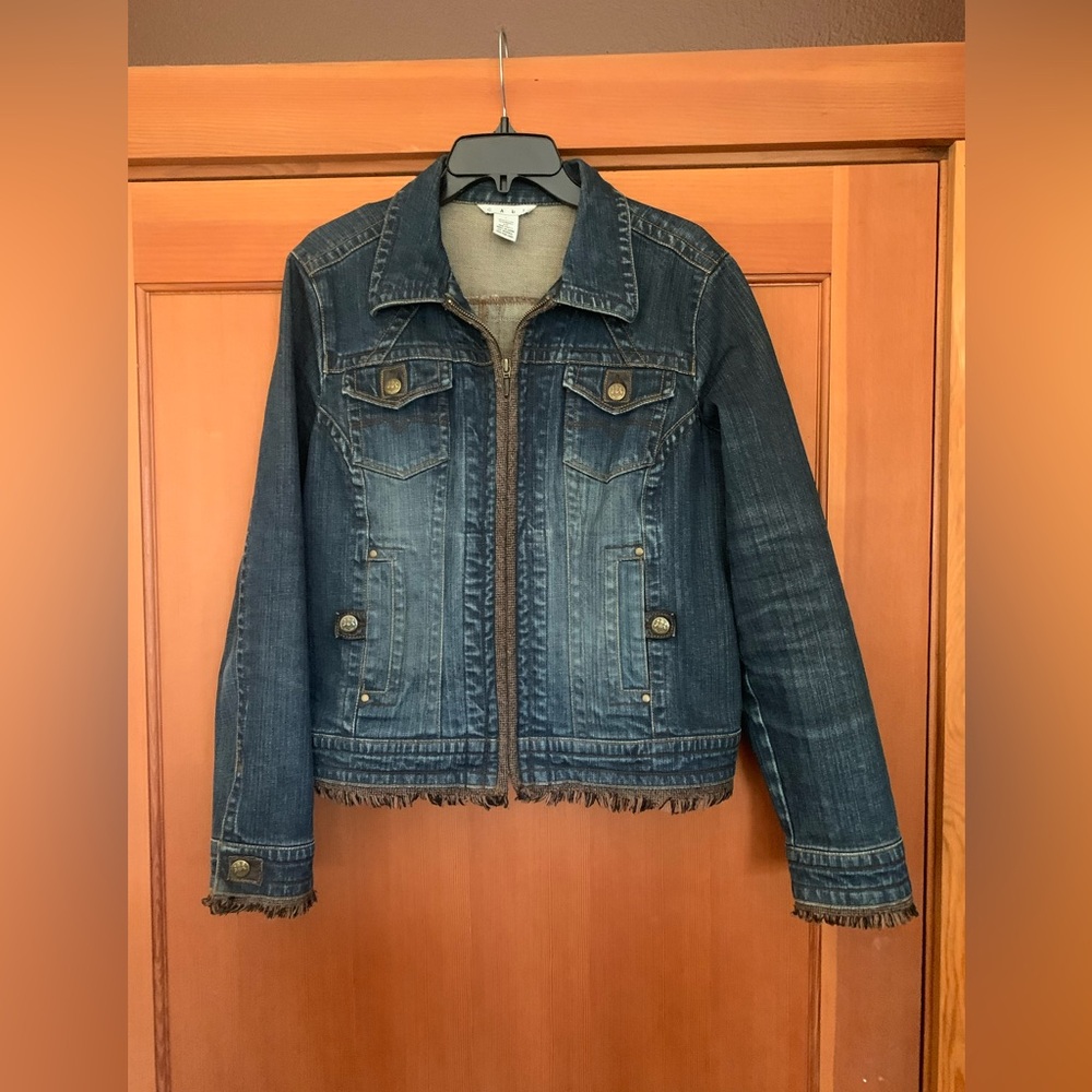 CABI Denim Jacket size L